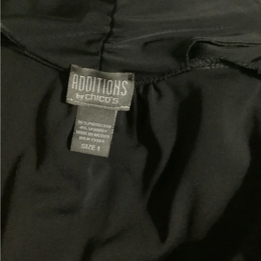 CHICO’S‎ Additions Black Drape Vest